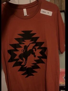 Rust Graphic Western Rodeo T‑Shirt - Unbranded